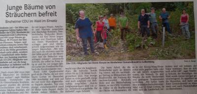 Waldputzaktion Leiberstunger Wald - 